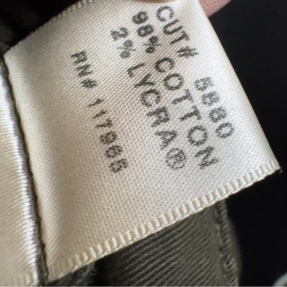 J Brand Olive Green Cargo Pants Zipper Ankle Slim Fit Size 27 - Picture 6 of 9